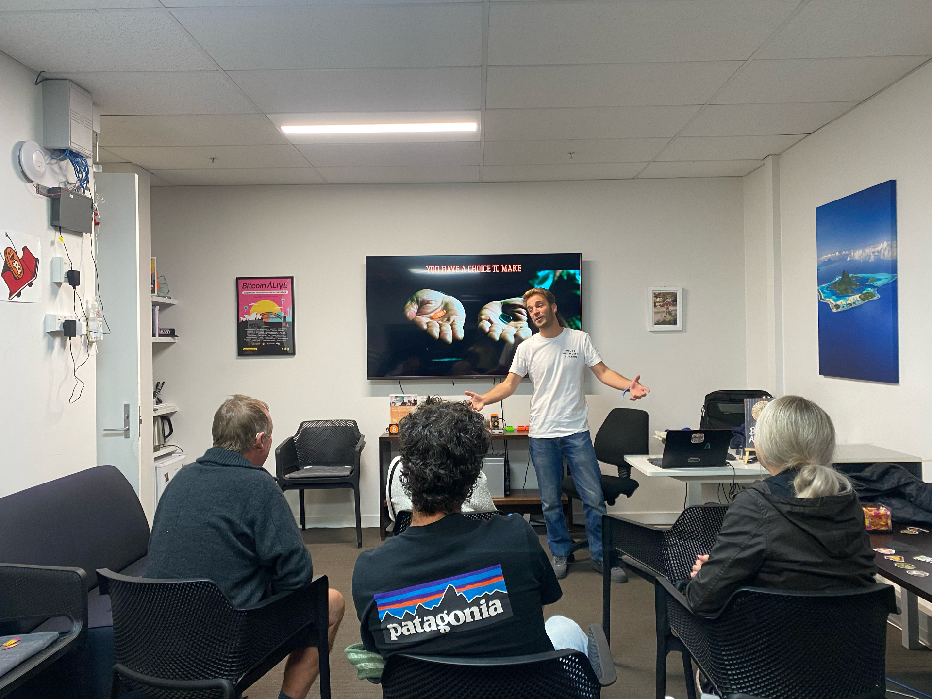 Bitcoin workshop in session, Queenstown